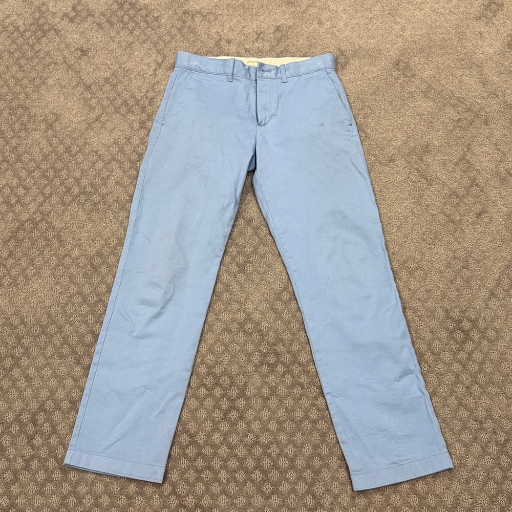 Crewcuts Sky Blue and White Slim Pants